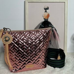 Consuela Quinn Wedge Shine Quilted Crossbody Bag